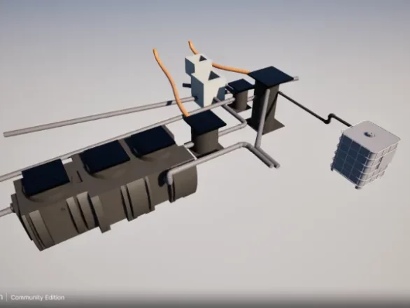 Modélisation 3D pour l'épuration des eaux de rinçage