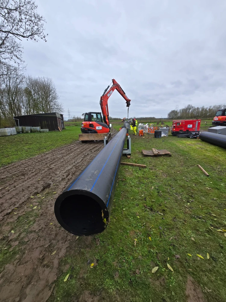 Portfolio Deschacht : tuyaux en PEHD pour l'eau potable, Trace 2