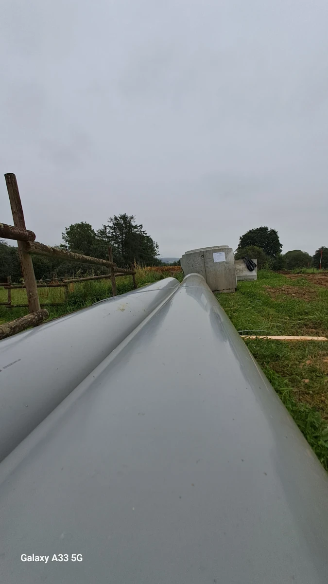 rénovation de route Deschacht tuyaux en PVC Roy 3
