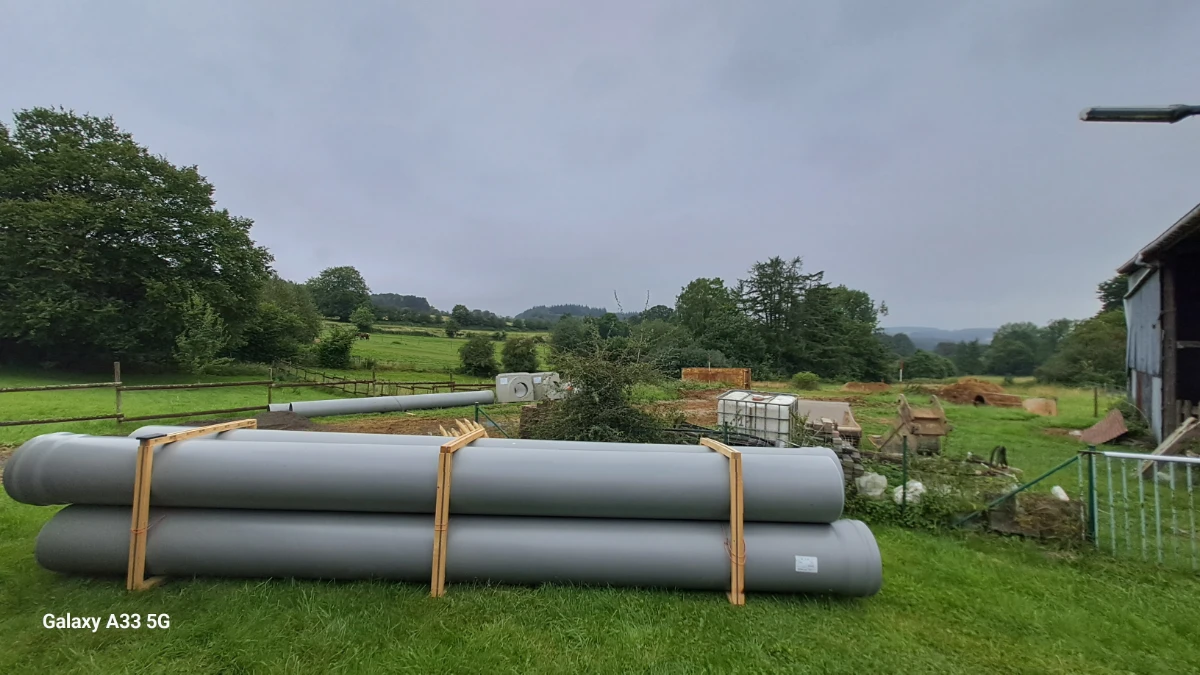 rénovation de route Deschacht tuyaux en PVC Roy 4