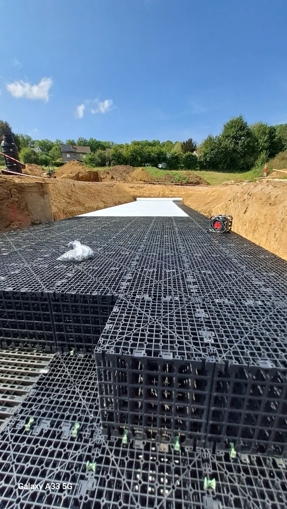 regenwater opvangen in bufferbekken 7
